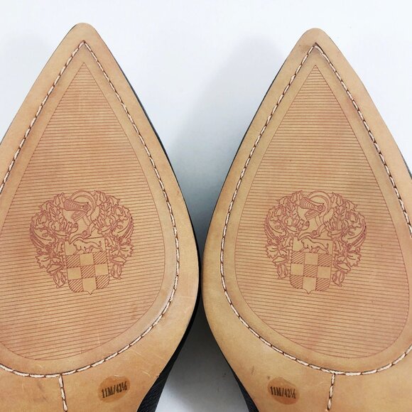 NWOB! Vince Camuto Hamden Slingback Black Leather Heels 11 - Picture 10 of 11